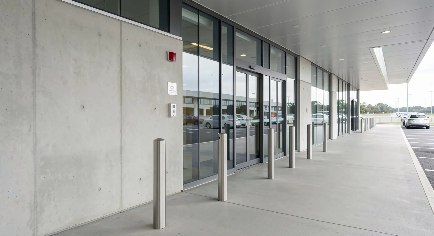 Sydney Airport car park stairwell detail