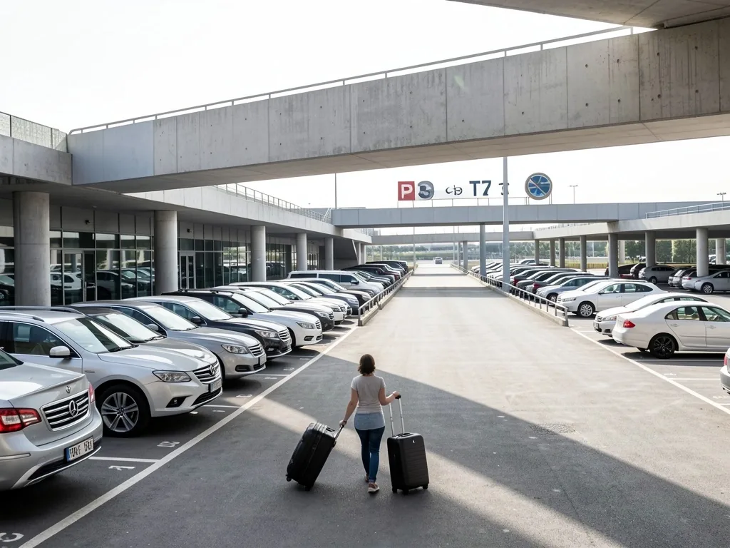 P3 domestic long-term car park interior at Sydney Airport