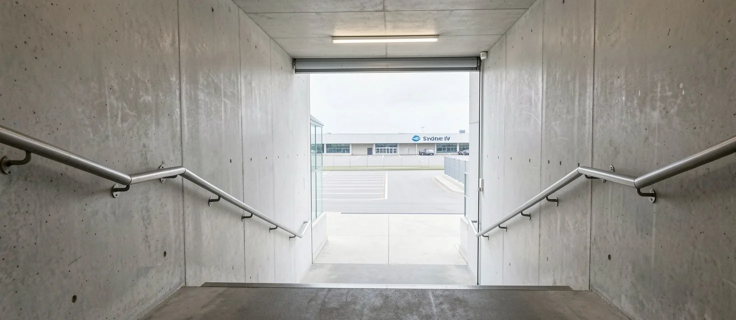 Car park stairwell interior